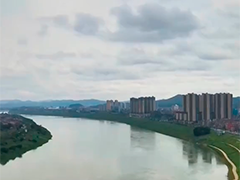 广西梧州多地降雨 部分河流出现涨水