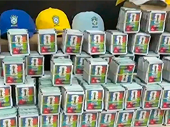 巴西查获大量假冒的足球世界杯周边产品