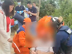 深圳男子登山突发呼吸困难 直升机出动紧急救援
