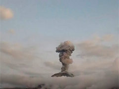 印尼勒沃托比-拉基拉基火山喷发