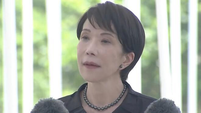 日本冲绳反战民众仪式现场抵制高市早苗