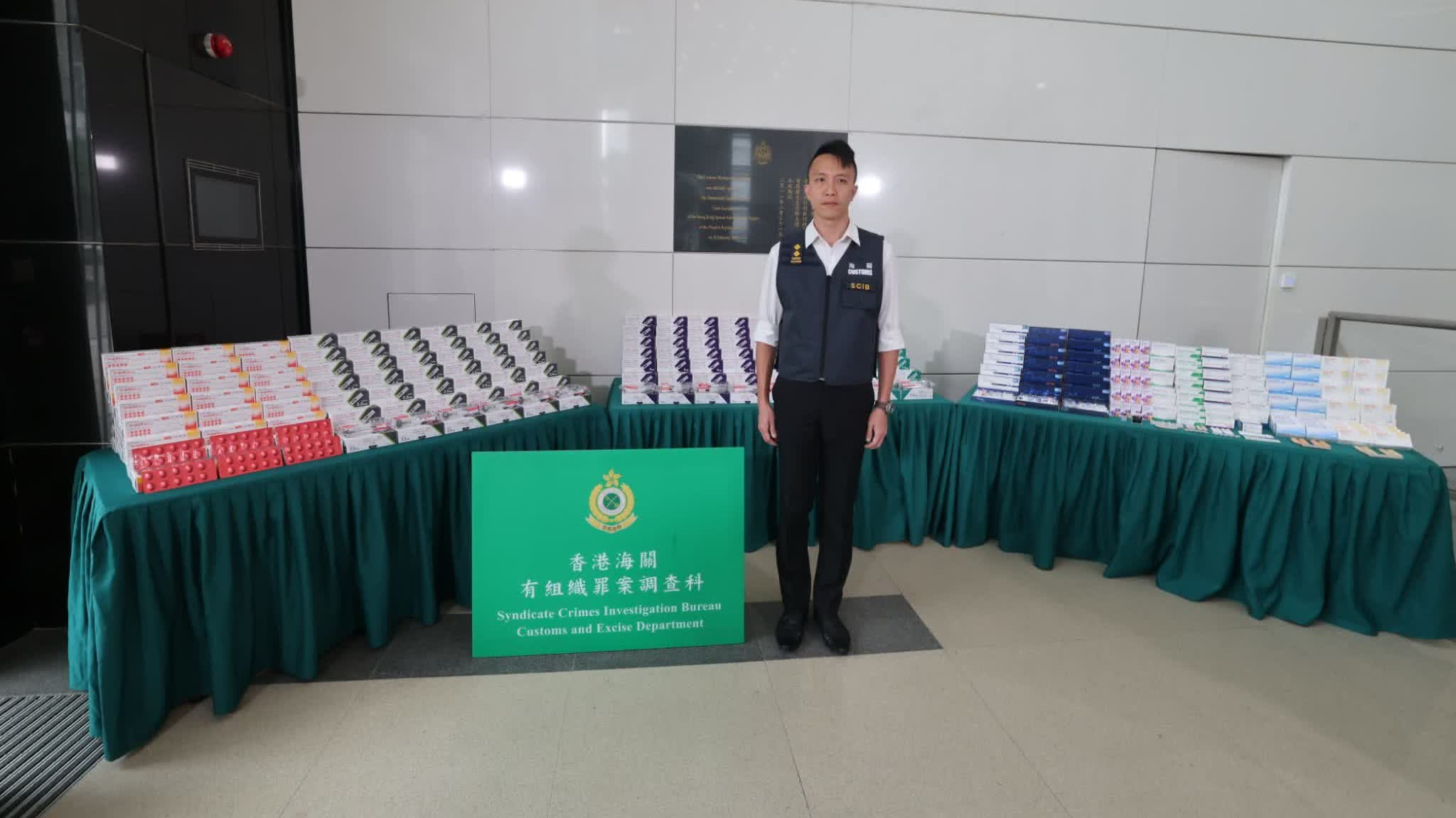香港海关过去五个月破获多宗走私药物案