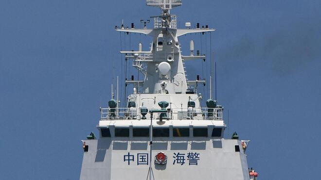 中国海警 位中国黄岩岛领海及周边区域执法巡查