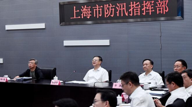 陈吉宁昨两赴市防汛指挥部 检查调度台风防御工作