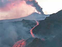 欧洲最高活火山持续喷发 西西里岛航班遭严重干扰