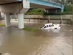 浙江长兴 辅警和外卖员在暴雨中救出四人