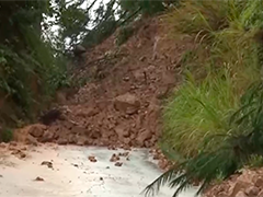 浙江瑞安 强降雨致山体滑坡 地质灾害风险需防范