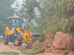 福建柘荣 强降雨致多条道路中断 抢险抢通有序推进