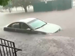 美国三州遭遇强降雨引发洪水 康涅狄格州交通大面积瘫痪